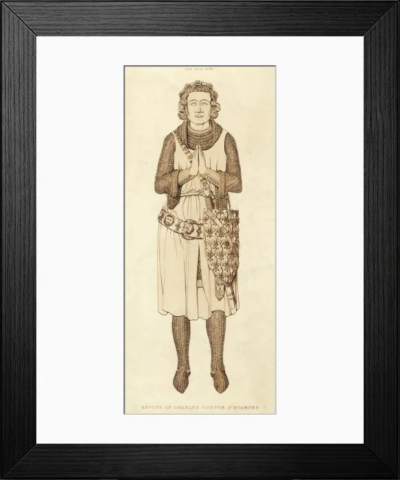 Framed Print : EFFIGY COMPTE DETAMPES Framed Print : EFFIGY COMPTE DETAMPES