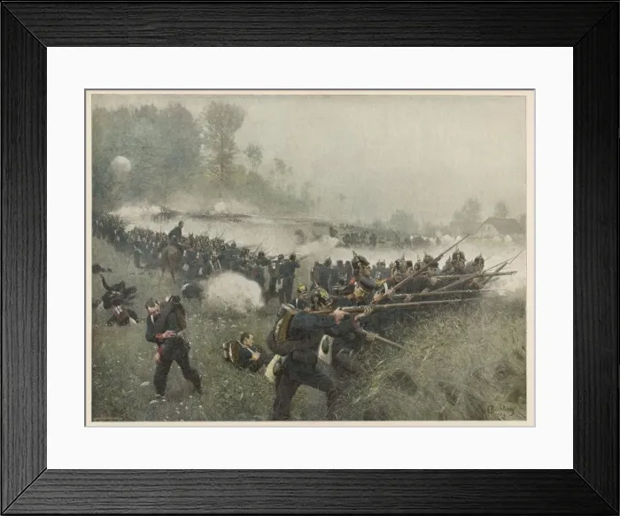 Framed Print : BATTLE OF KOENIGGRATZ Framed Print : BATTLE OF KOENIGGRATZ