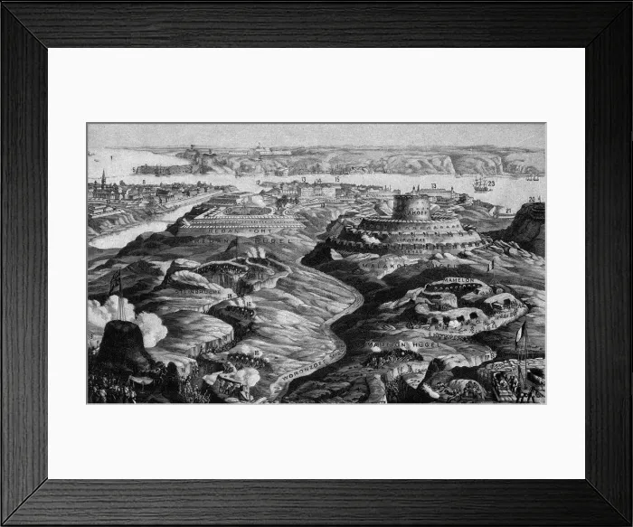 Framed Print : SEBASTOPOL BATTLE PLAN Framed Print : SEBASTOPOL BATTLE PLAN