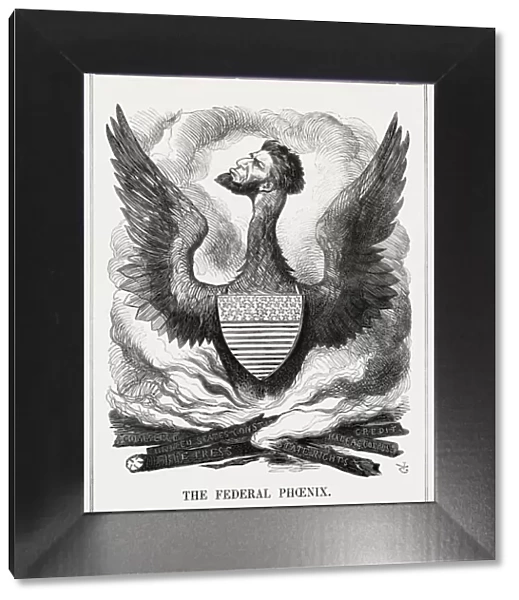 Cartoon, The Federal Phoenix (Abraham Lincoln)