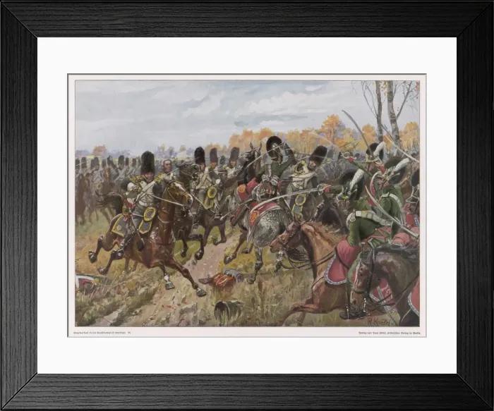 Framed Print : BATTLE OF HANAU 1813 Framed Print : BATTLE OF HANAU 1813