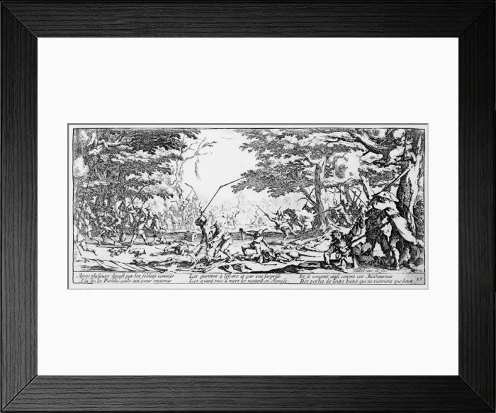 Framed Print : CALLOT / PEASANT AMBUSH Framed Print : CALLOT / PEASANT AMBUSH