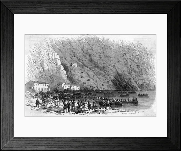 Framed Print : GARIBALDI LANDS / CALABRIA Framed Print : GARIBALDI LANDS / CALABRIA