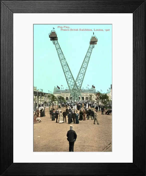 Framed Print : FRANCO-BRITISH / FLIP-FLAP Framed Print : FRANCO-BRITISH / FLIP-FLAP