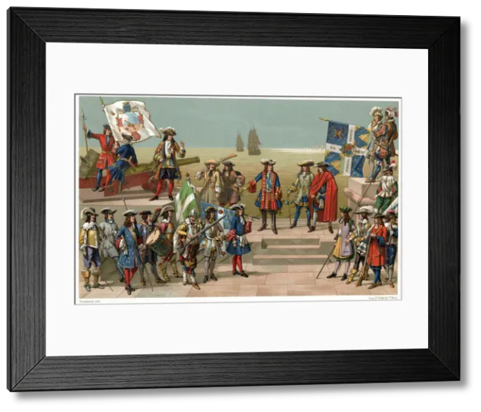 Framed Print : FRENCH ARMY DRESS / 17TH C Framed Print : FRENCH ARMY DRESS / 17TH C