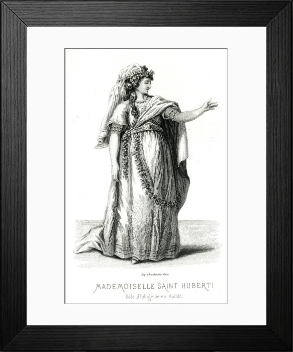 Framed Print : SAINT-HUBERTI, ACTRESS Framed Print : SAINT-HUBERTI, ACTRESS