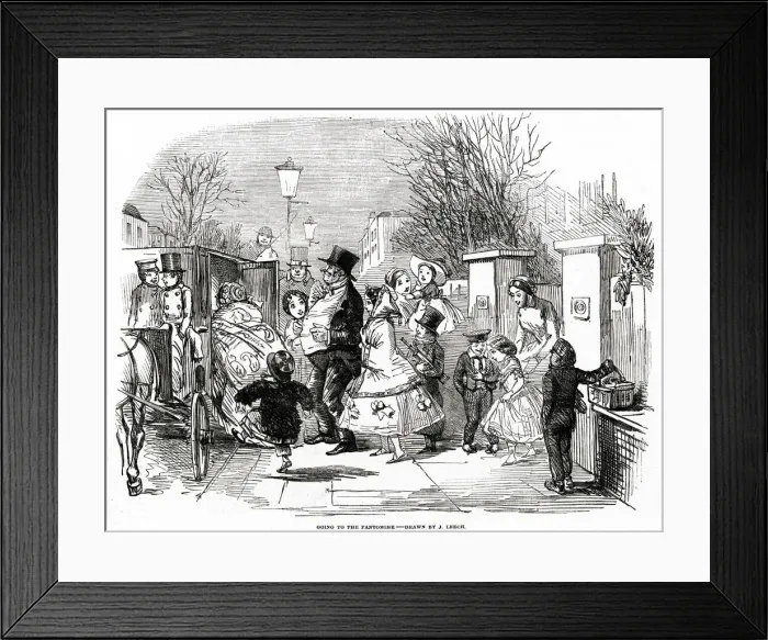 Framed Print : Going to the Pantomime 1853 Framed Print : Going to the Pantomime 1853