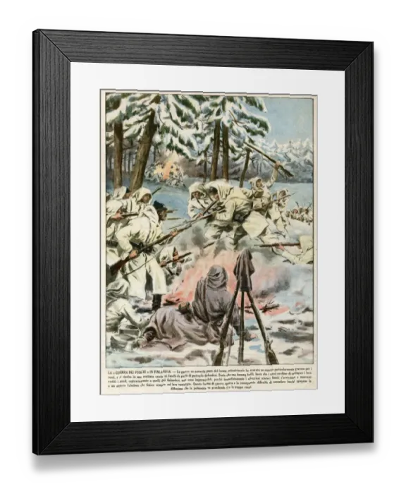 Framed Print : Russian Finns, hand to hand