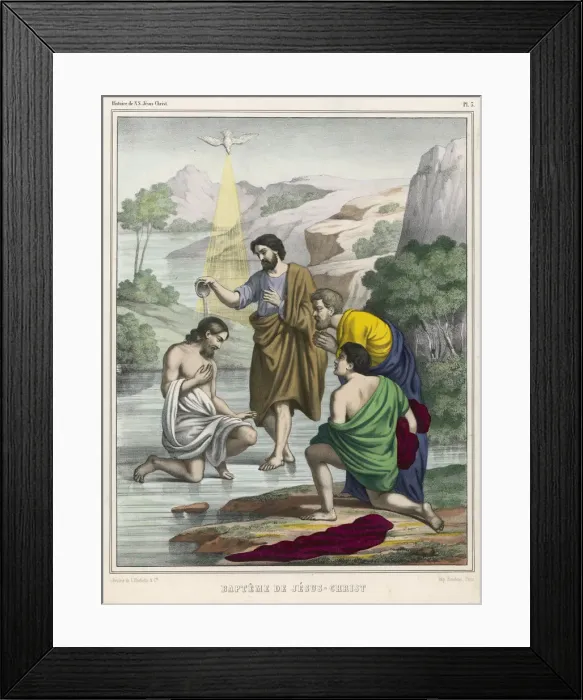 Framed Print : JESUS BAPTISED Framed Print : JESUS BAPTISED