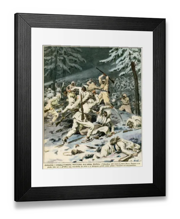 Framed Print : FINN / RUSS BAYONET MELEE Framed Print : FINN / RUSS BAYONET MELEE