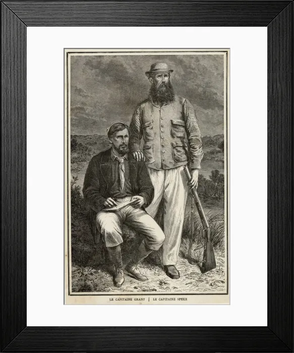 Framed Print : John Hanning Speke - with grant - 1863 Framed Print : John Hanning Speke - with grant - 1863