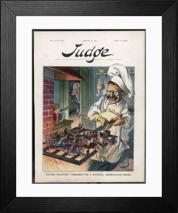 Framed Print : ROOSEVELT ROASTS ENEMIES Framed Print : ROOSEVELT ROASTS ENEMIES