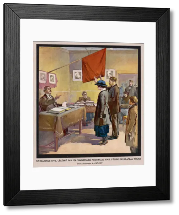 Framed Print : RUSSIA / 1921 / MARRIAGE Framed Print : RUSSIA / 1921 / MARRIAGE
