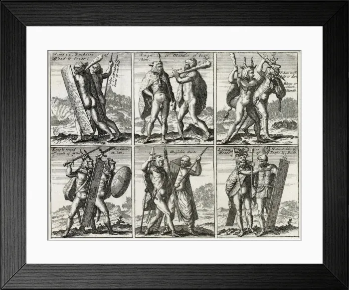 Framed Print : ANCIENT GERMAN WARRIORS Framed Print : ANCIENT GERMAN WARRIORS