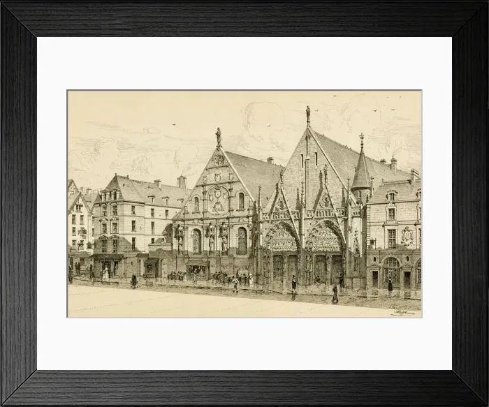 Framed Print : HOTEL-DIEU, PARIS