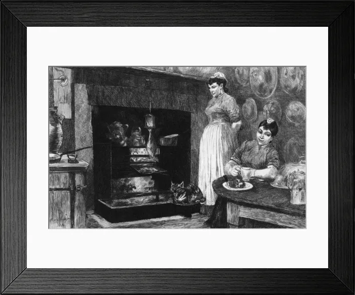 Framed Print : COOK AND HOUSEMAID Framed Print : COOK AND HOUSEMAID
