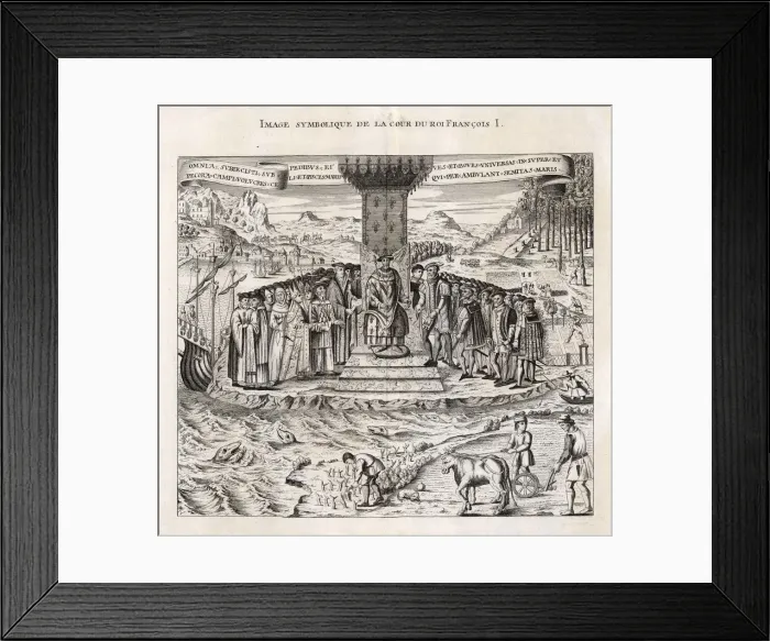 Framed Print : COURT OF FRANCOIS I