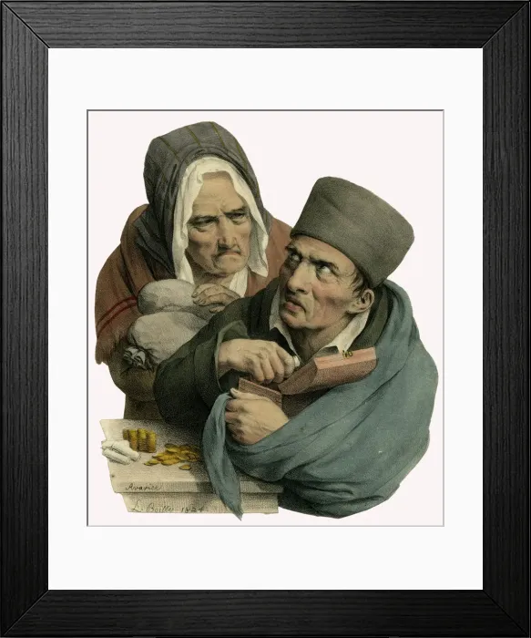 Framed Print : A Miser and his Mate Framed Print : A Miser and his Mate