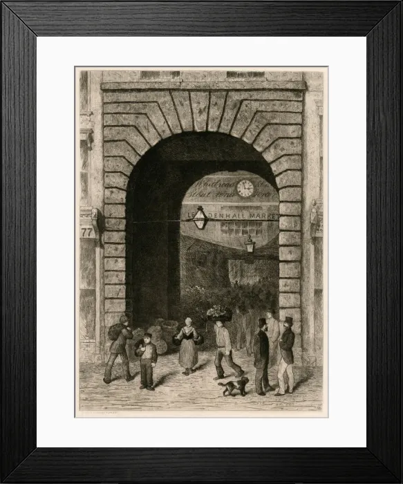 Framed Print : LEADENHALL MARKET LONDON Framed Print : LEADENHALL MARKET LONDON