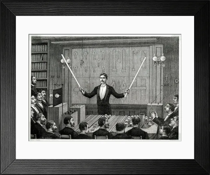 Framed Print : Nikola Tesla Framed Print : Nikola Tesla