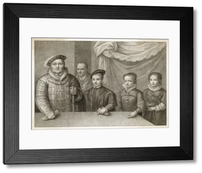 Framed Print : Queen Elizabeth I and family Framed Print : Queen Elizabeth I and family