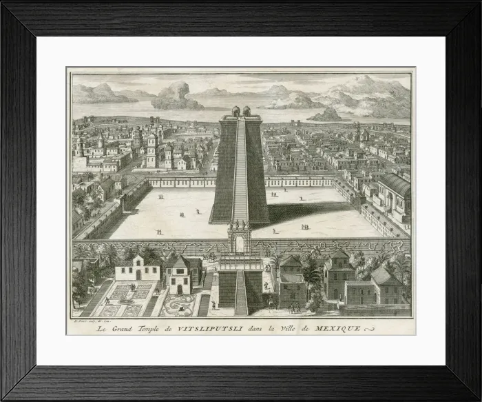 Framed Print : MEXICAN TEMPLE Framed Print : MEXICAN TEMPLE