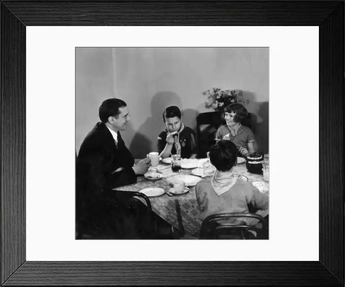 Framed Print : FAMILY BREAKFAST / 1930S Framed Print : FAMILY BREAKFAST / 1930S
