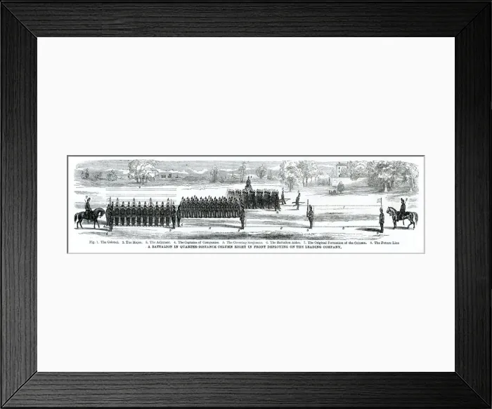 Framed Print : INFANTRY MANOEUVRES 1861 Framed Print : INFANTRY MANOEUVRES 1861