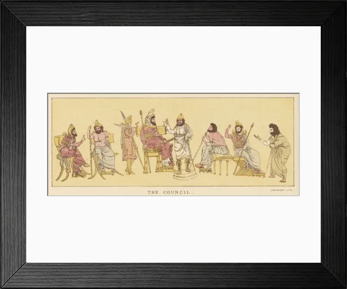 Framed Print : XERXES WAR COUNCIL Framed Print : XERXES WAR COUNCIL