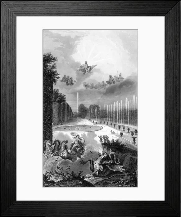 Framed Print : VERSAILLES DRAGON POOL Framed Print : VERSAILLES DRAGON POOL