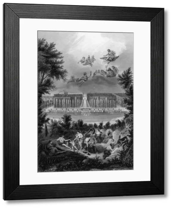 Framed Print : VERSAILLES NEPTUNE POOL Framed Print : VERSAILLES NEPTUNE POOL
