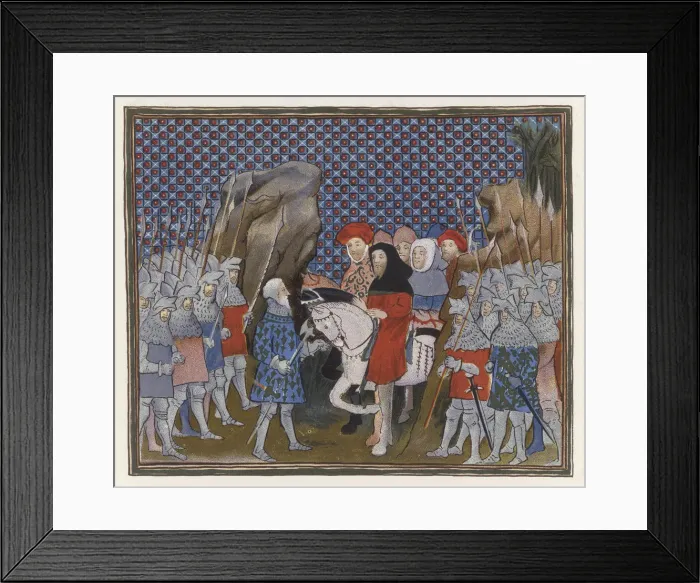 Framed Print : Henry Percy and King Richard II Framed Print : Henry Percy and King Richard II