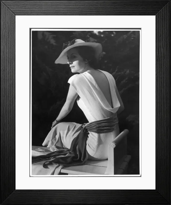 Framed Print : Low-Back Dress 1930s Framed Print : Low-Back Dress 1930s