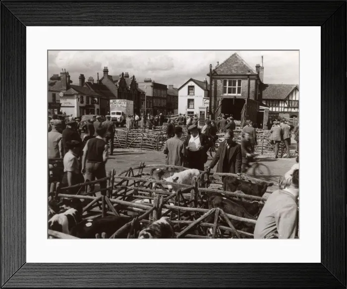 Framed Print : MARKET DAY IN THAME Framed Print : MARKET DAY IN THAME