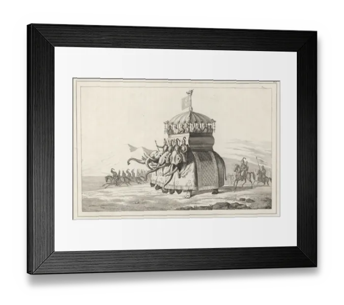 Framed Print : KUBLAI KHAN / MONGOL / ELEPH Framed Print : KUBLAI KHAN / MONGOL / ELEPH