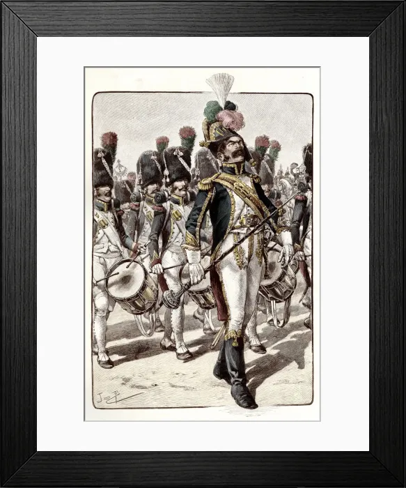 Framed Print : CHASSEUR DRUM-MAJOR Framed Print : CHASSEUR DRUM-MAJOR