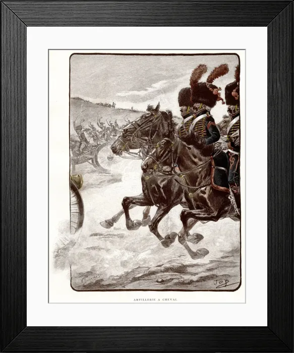Framed Print : FRENCH HORSE ARTILLERY Framed Print : FRENCH HORSE ARTILLERY