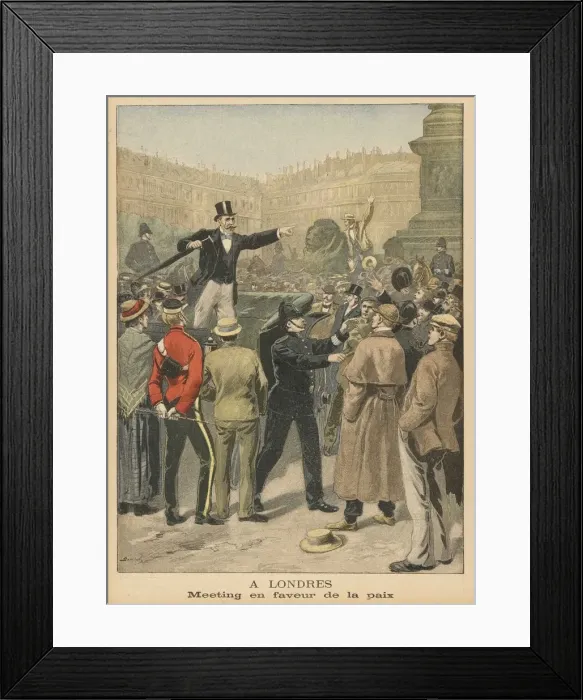 Framed Print : ANTI-BOER WAR DEMO Framed Print : ANTI-BOER WAR DEMO