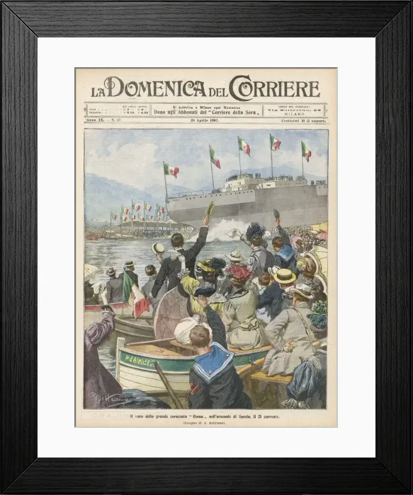 Framed Print : ITALIAN BATTLESHIP Framed Print : ITALIAN BATTLESHIP
