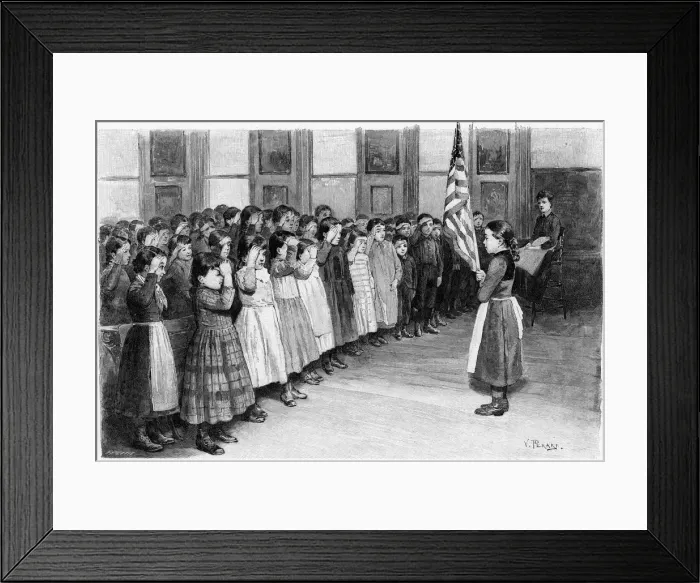 Framed Print : AMERICAN CHILDREN SALUTE Framed Print : AMERICAN CHILDREN SALUTE