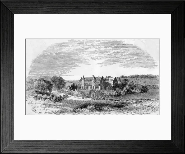 Framed Print : HARMONY HALL, 1842 Framed Print : HARMONY HALL, 1842