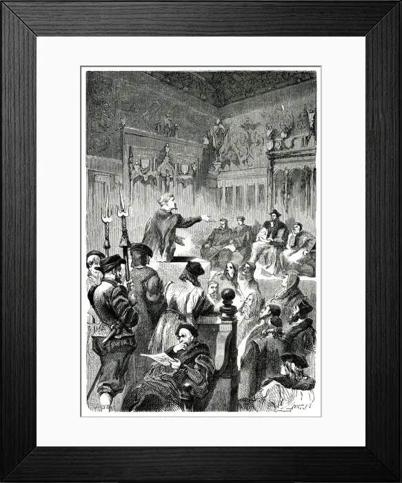 Framed Print : Paracelsus at Basle Framed Print : Paracelsus at Basle