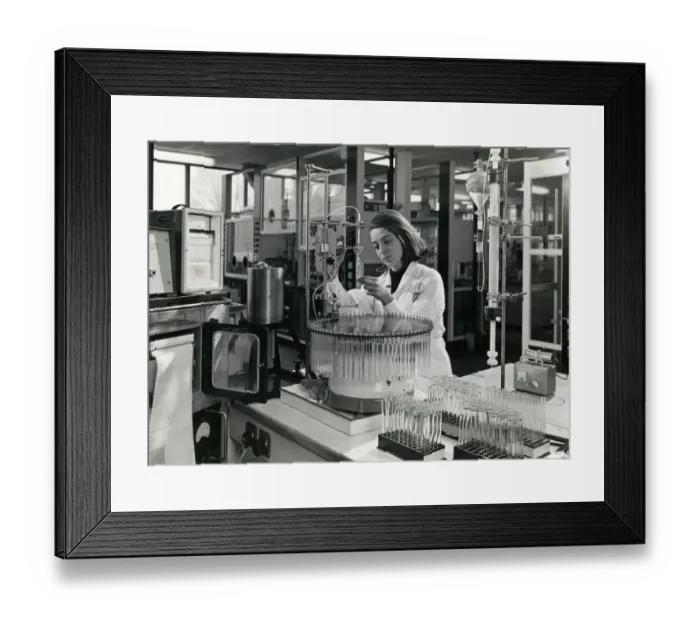 Framed Print : SCIENTIST AND TEST TUBES Framed Print : SCIENTIST AND TEST TUBES