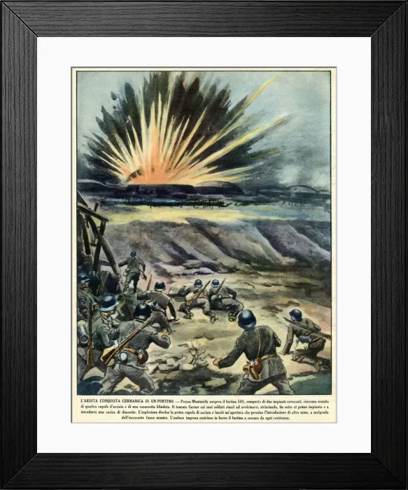 Framed Print : FRENCH FORT DESTROYED Framed Print : FRENCH FORT DESTROYED