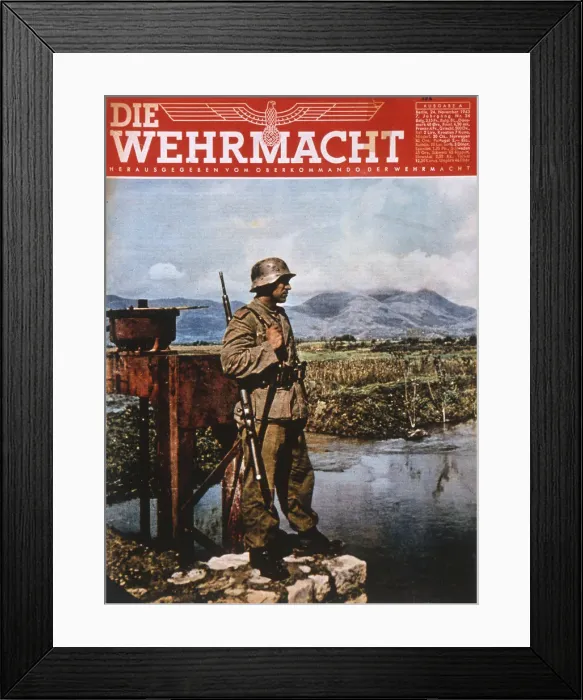 Framed Print : GERMAN SENTRY 1943 Framed Print : GERMAN SENTRY 1943
