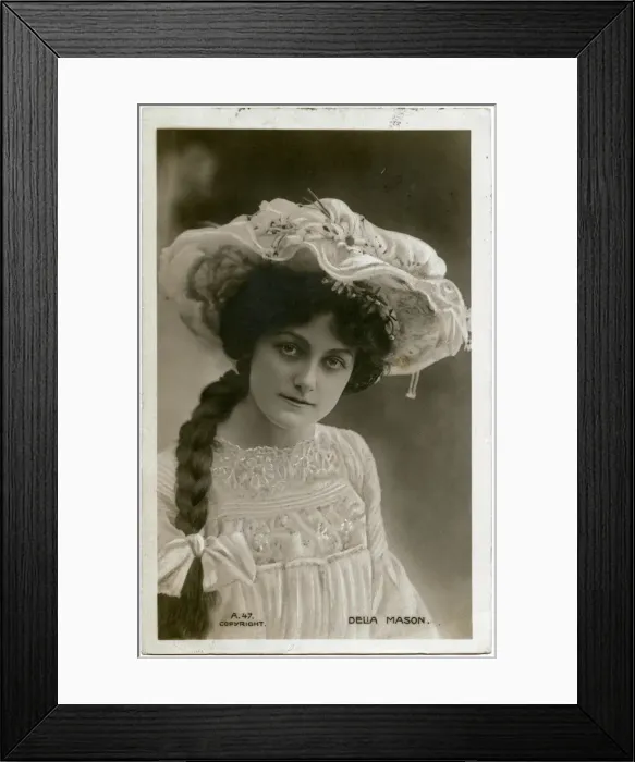 Framed Print : Delia Mason large hat Framed Print : Delia Mason large hat