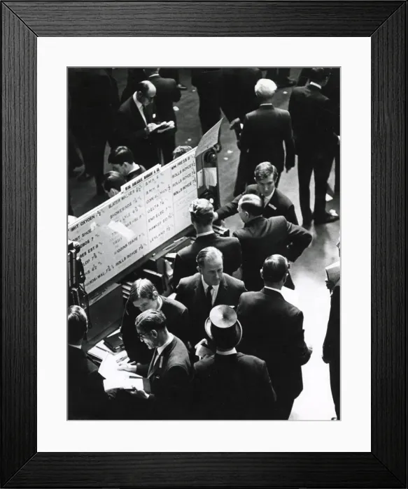 Framed Print : EXCHANGE TRADERS 1960S Framed Print : EXCHANGE TRADERS 1960S