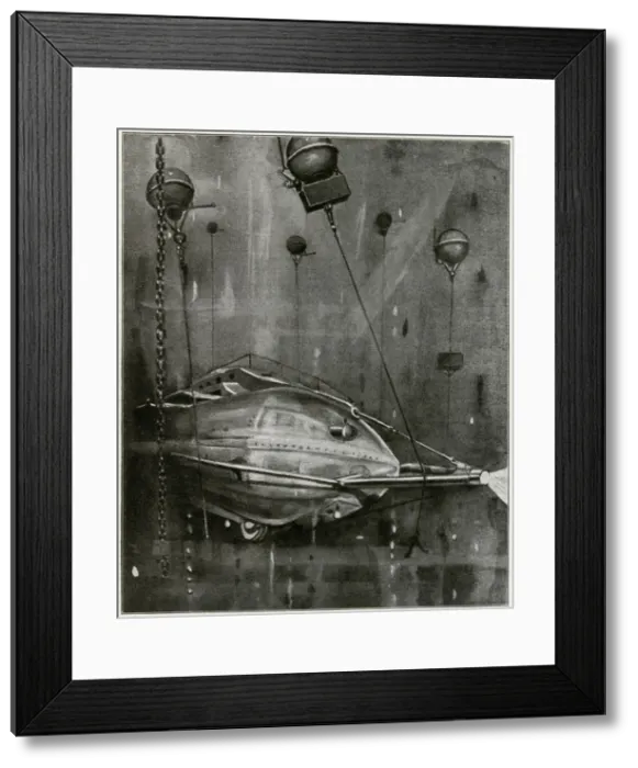 Framed Print : Submarine Clearing Mines Framed Print : Submarine Clearing Mines
