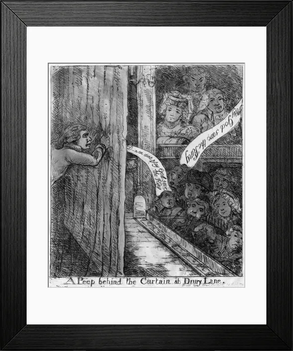 Framed Print : PEEP FROM BEHIND CURTAIN Framed Print : PEEP FROM BEHIND CURTAIN
