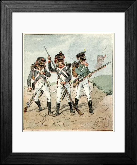 Framed Print : FRENCH INFANTRY / 1806 Framed Print : FRENCH INFANTRY / 1806